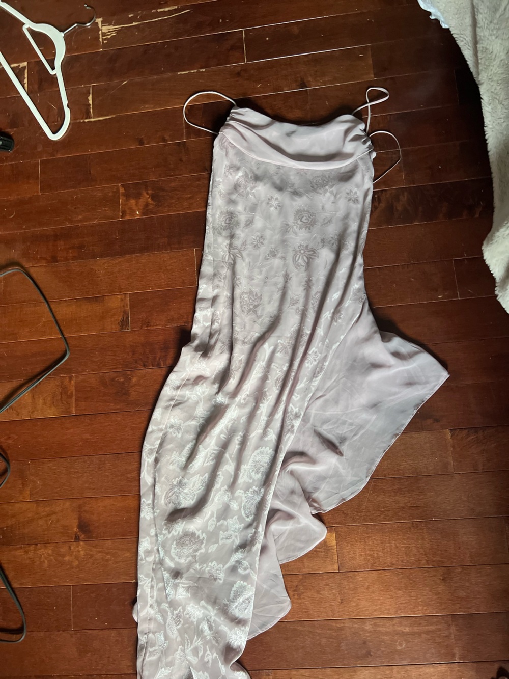 Urban Outfitters Pale Lavender Asymmetrical Slip Dress